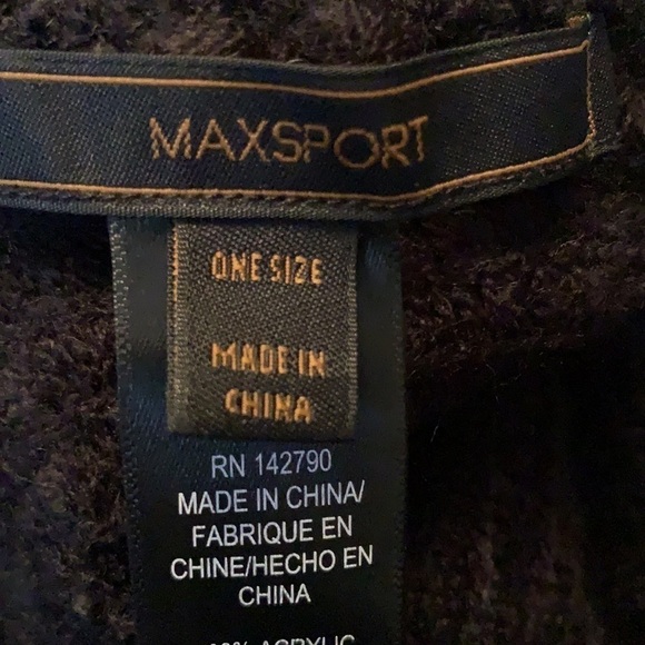 Max Studio black pancho - Picture 6 of 7